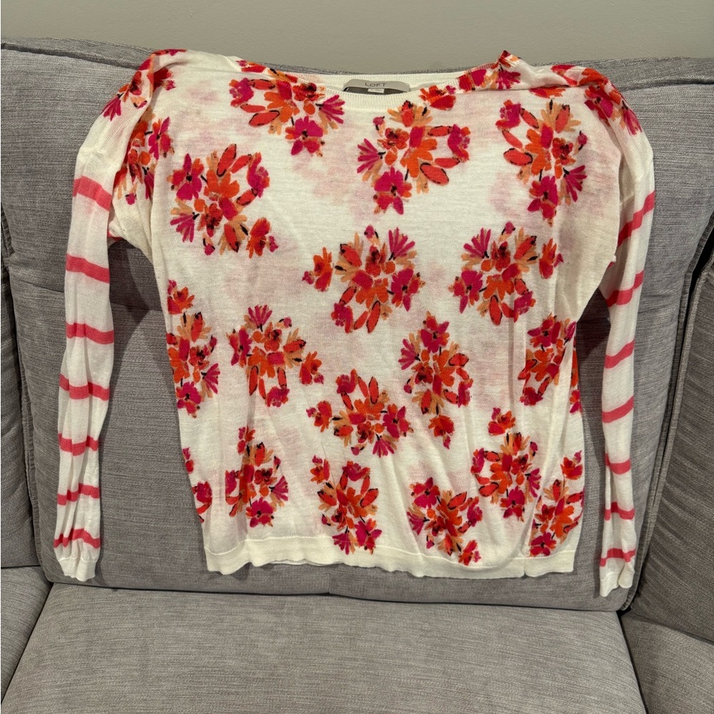 LOFT Floral Sweater
